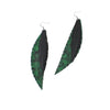"Pounamu" Double Feather Up-cycled Earrings | by Ronja Schipper