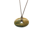 Oval Disc Pounamu Pendant