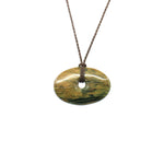 Oval Disc Pounamu Pendant