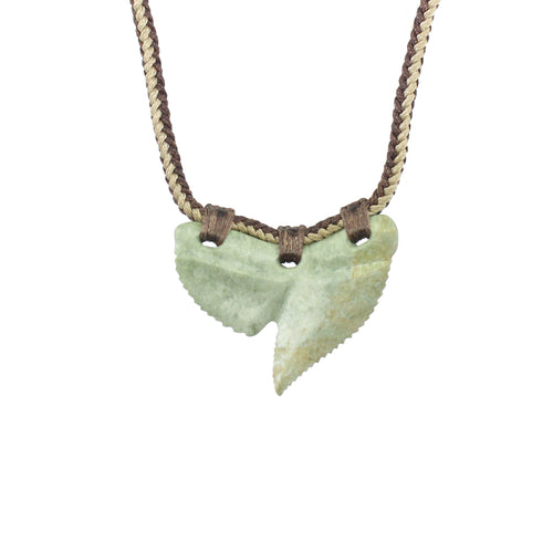 Tiger Shark Tooth Pounamu Pendant | by Karaitiana Akroyd