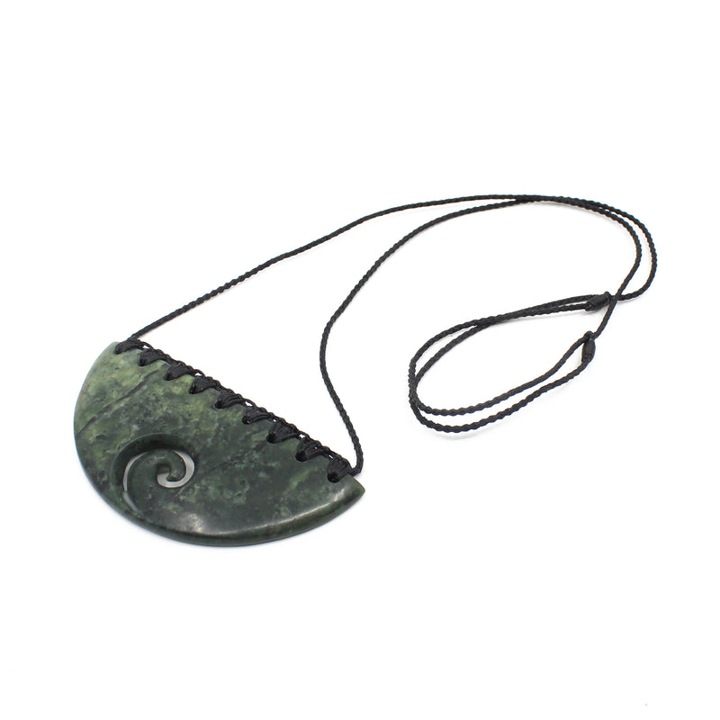 Pounamu Breastplate with Koru | by Ric Moor