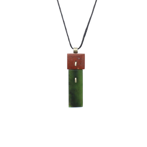 Pounamu & Jasper Pendant | by Neil Adcock