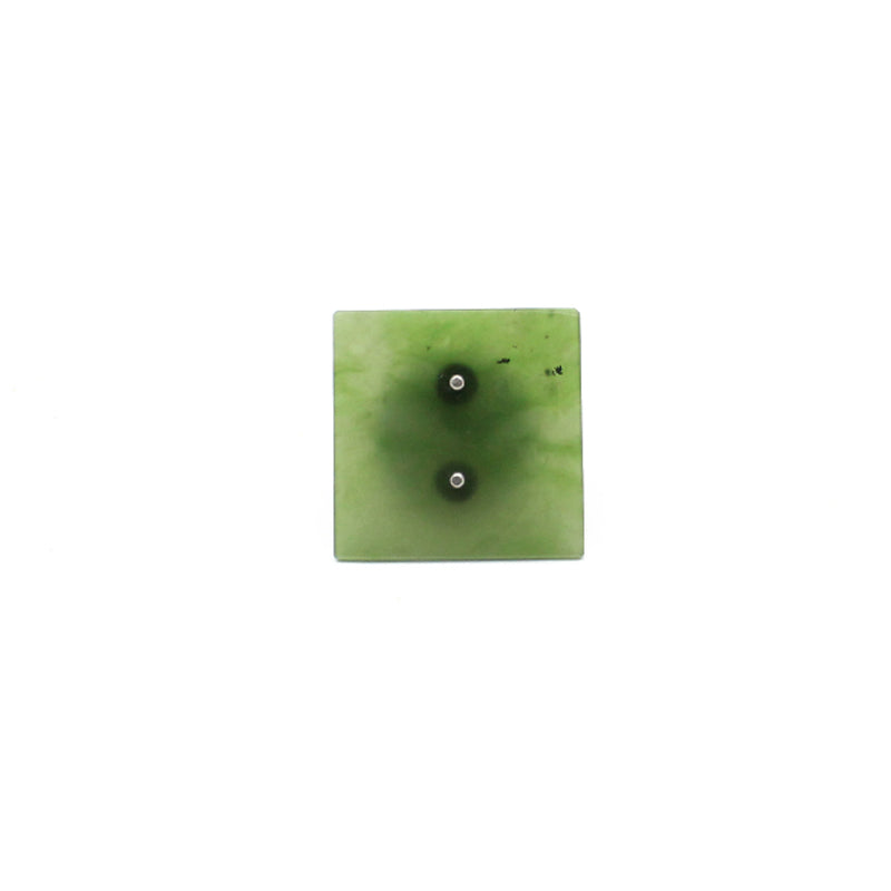 Pounamu & Sterling Silver Ring - Square | by Neil Adcock