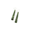 Pounamu Earrings with Carved Koru