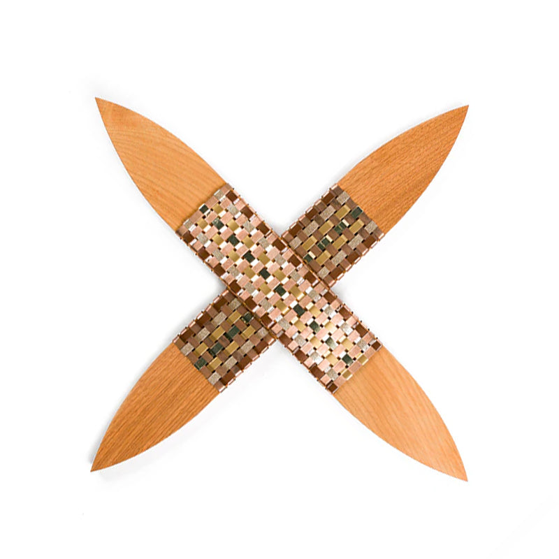 Putiputi Wall Art - Copper & Gold | By Anna Gedson - Whakatōhea
