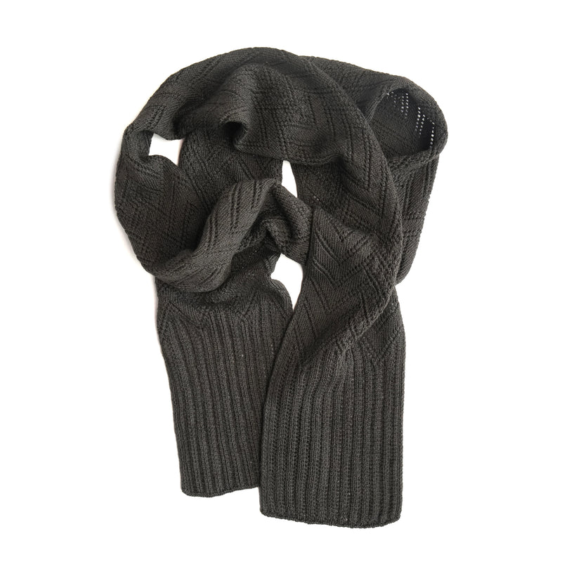 Rapids Scarf in Arapawa Blend - Ponga | Knit Shepherd