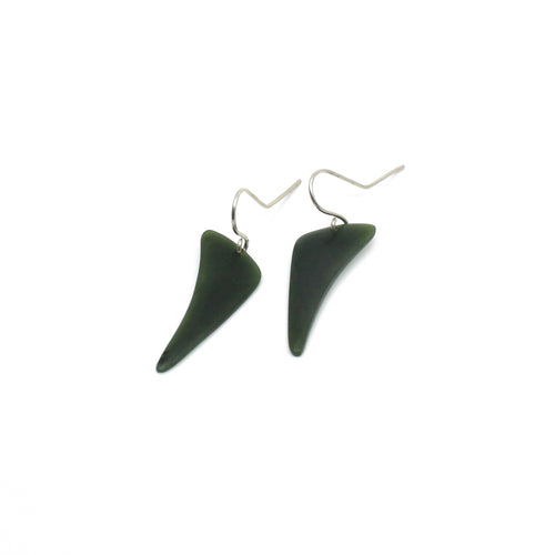 Pounamu Earrings - Small | by Ric Moor