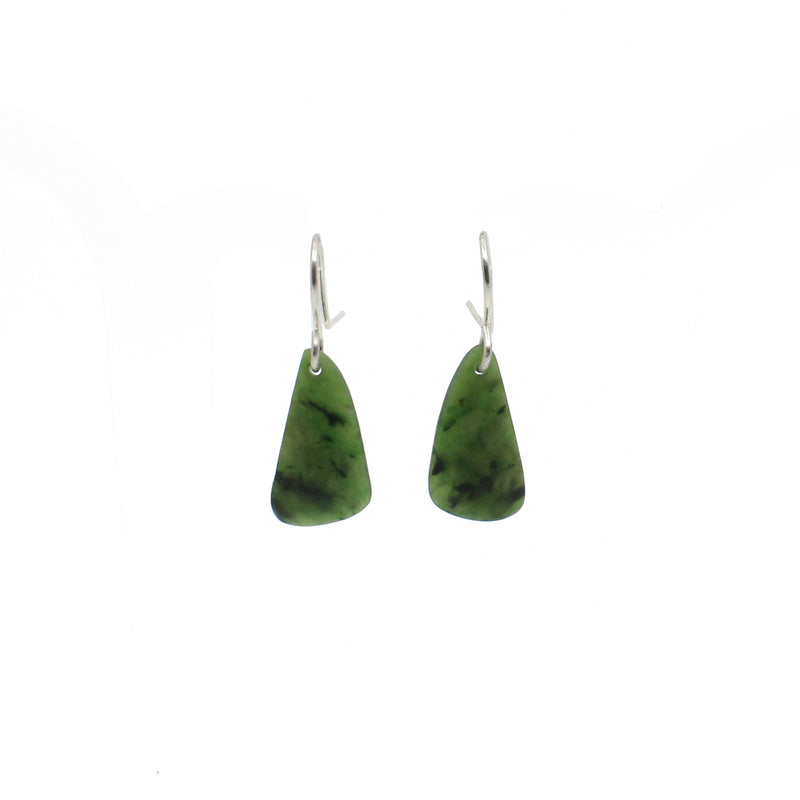 Pounamu Earrings - Small | by Ric Moor