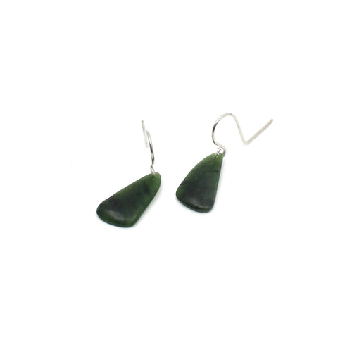 Pounamu Earrings - Small | by Ric Moor