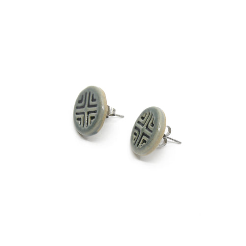 Round Stud Earrings | by Form & Function Ceramics