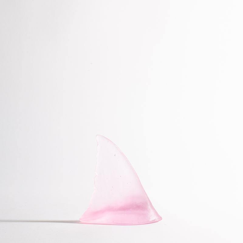 Glass Shark Fin Sculpture - Pink | by Luke Jacomb Studio