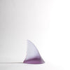 Glass Shark Fin Sculpture - Purple | by Luke Jacomb Studio