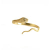 Serpent Cuff - 14k Rolled Gold with Zircon by Charlotte Penman