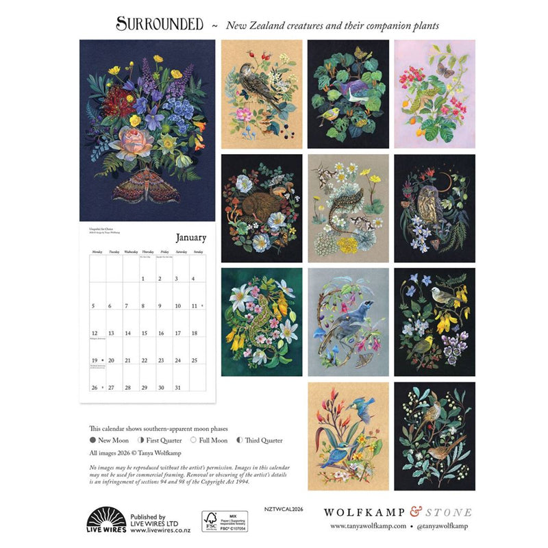2026 Wall Calendar - Tanya Wolfkamp