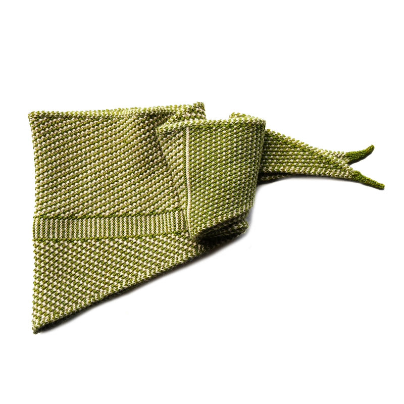 Taranaki Neckerchief in Merino - Pikopiko | Knit Shepherd