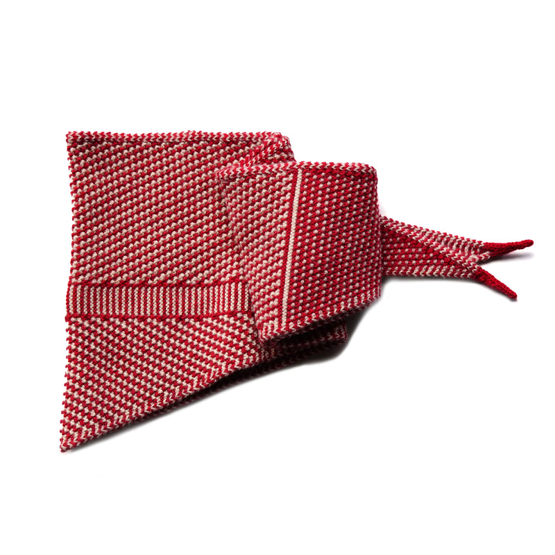 Taranaki Neckerchief in Merino - Pōhutukawa | Knit Shepherd