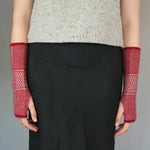 Taranaki Wrist Warmers in Merino - Pōhutukawa | Knit Shepherd