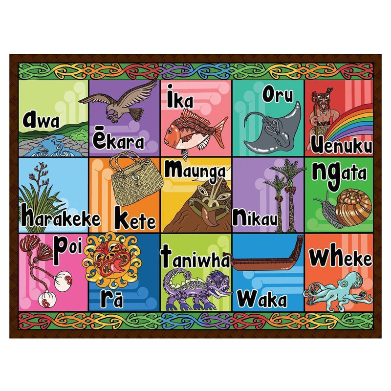 Te Arapū Māori (Māori Alphabet) - 35 piece Puzzle