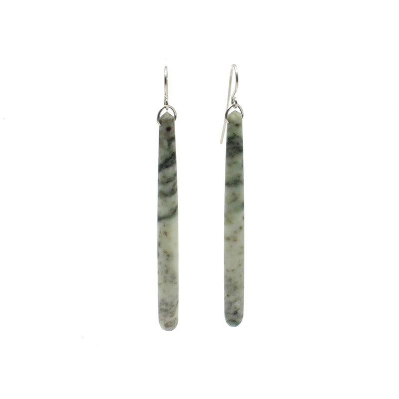 Te Tau Ihu Pounamu Drop Earrings | by Elisha Hobbs