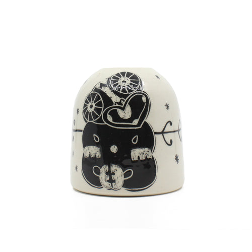 White Vase - Tiki & Stars | by Borrowed Earth