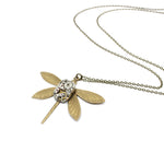 Timepiece Victorian Dragonfly Pendant - Brass | by Rainey Designs