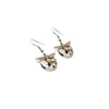 Timepiece earrings Bees - Brass | by Rainey Designs