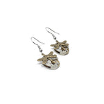 Timepiece earrings Dragonflies - Brass | by Rainey Designs