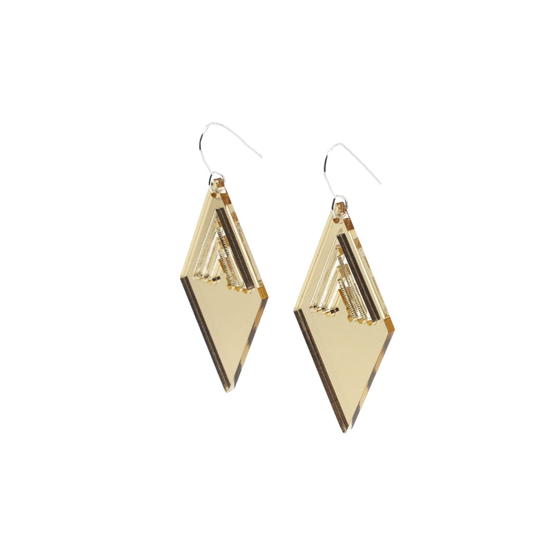 Tino Taimana Earrings - Mirror | by Nichola Te Kiri