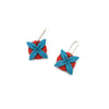 Tipani Earrings Blue & Red | by Leone Samu Tui
