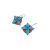 Tipani Earrings Blue & Red | by Leone Samu Tui