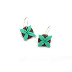 Tipani Earrings Turquoise & Brown | by Leone Samu Tui