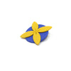 Tipani Statement Brooch Yellow & Blue | by Leone Samu Tui