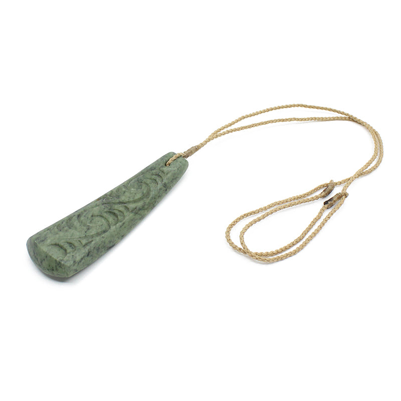 Carved Toki Pounamu Pendant | by Alex Sands