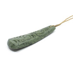 Carved Toki Pounamu Pendant | by Alex Sands