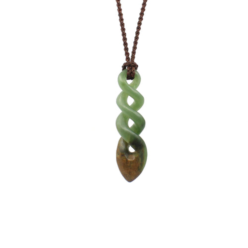 Triple Twist Pounamu Pendant | by Ric Moor