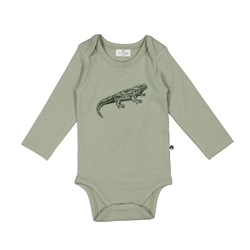 Tuatara Long sleeve Bodysuit | Burrow & Be