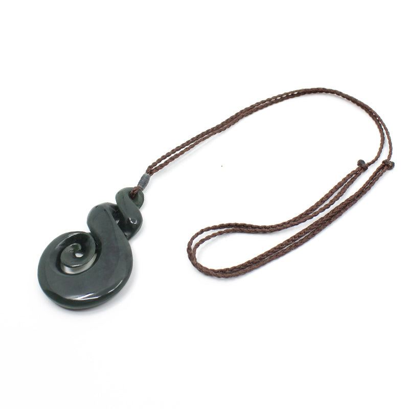 Double Twist with Koru Pounamu Pendant