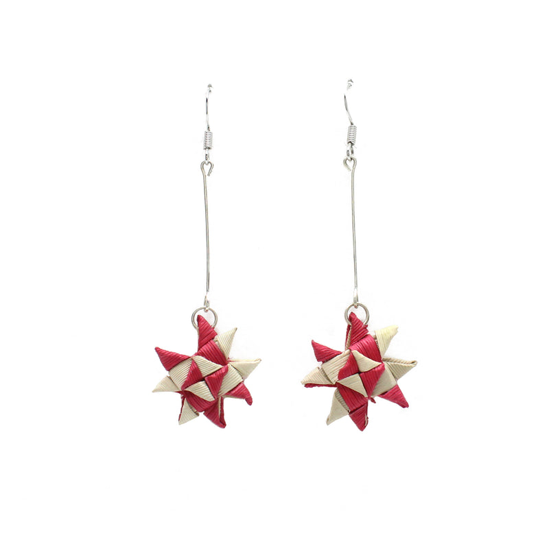 Vanuatu Earrings - Woven Star