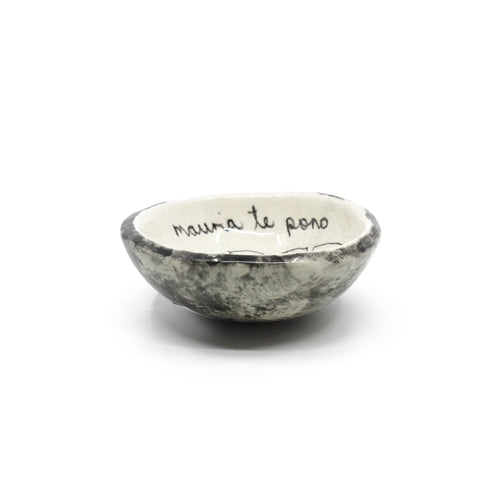 Whakataukī  Bowl Small - Black| by Borrowed Earth