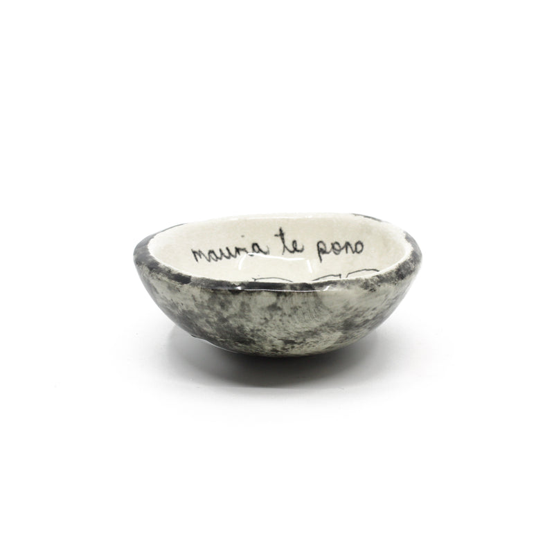 Whakataukī  Bowl Small - Black| by Borrowed Earth