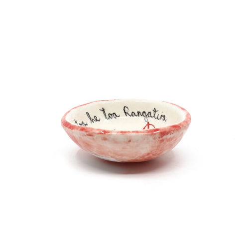 Whakataukī  Bowl Small - Red| by Borrowed Earth