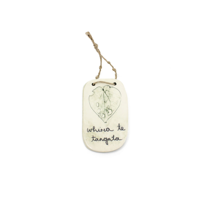 Whakataukī  Wall Hanging Small - Green | by Borrowed Earth