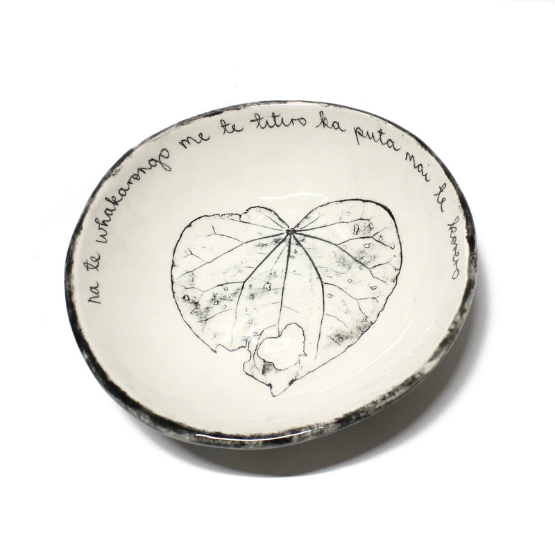 Whakataukī  Bowl Large - Black | by Borrowed Earth