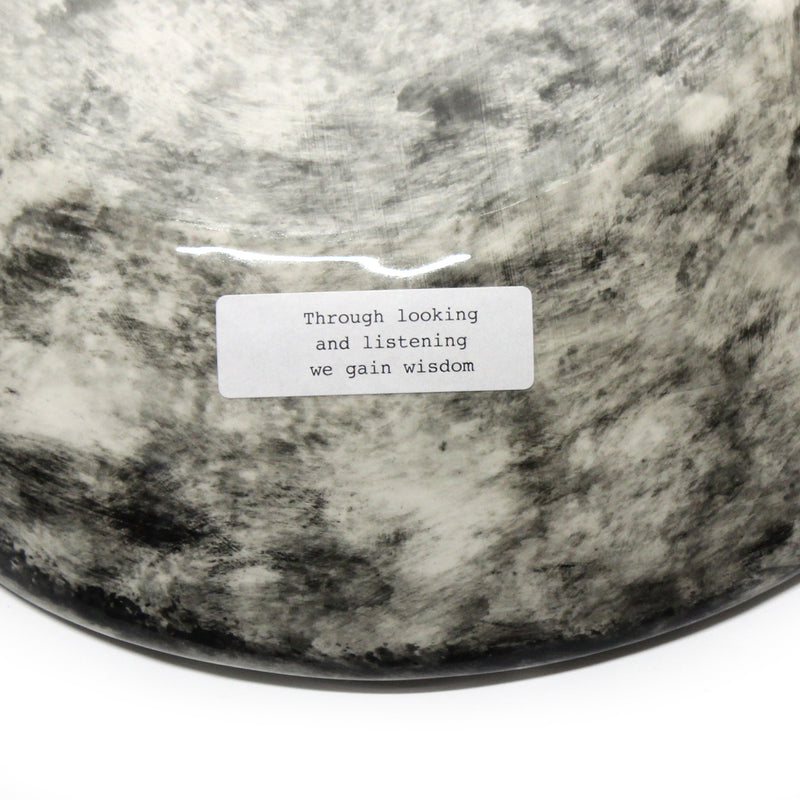 Whakataukī  Bowl Large - Black | by Borrowed Earth