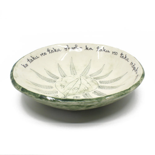 Whakataukī  Bowl Large - Green | by Borrowed Earth