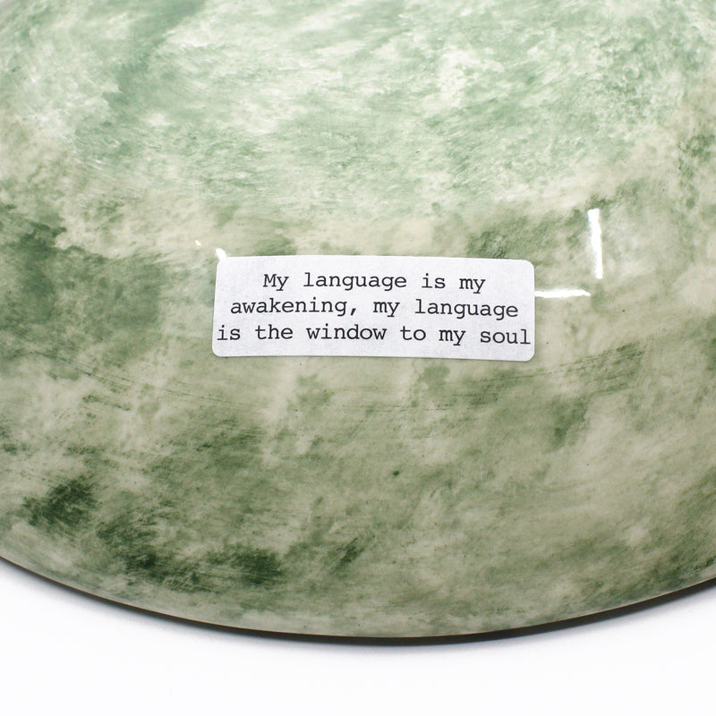 Whakataukī  Bowl Large - Green | by Borrowed Earth