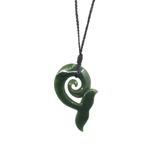 Whale Tail Pounamu Pendant