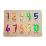 Wooden Puzzle - Numbers in Te Reo Māori