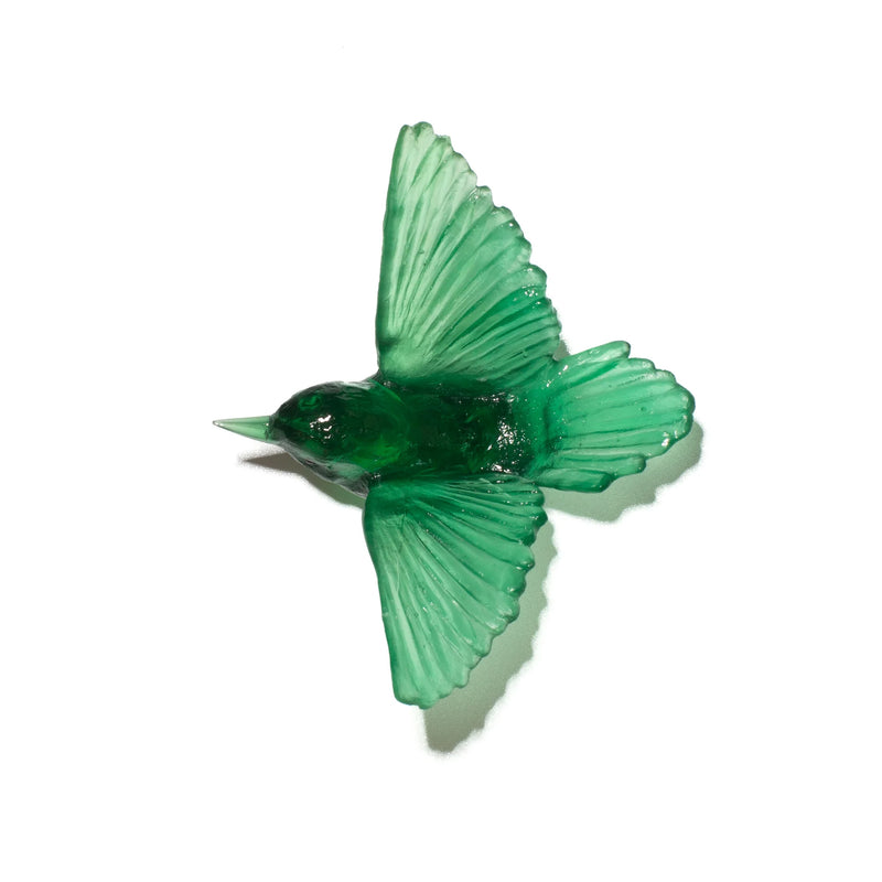 Glass Miromiro / Tomtit Wall Sculpture  | by Luke Jacomb Studio