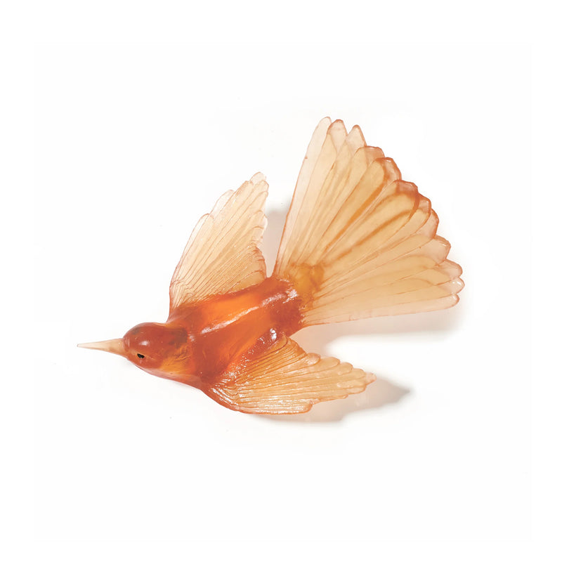 Glass Pīwakawaka / Fantail Wall Sculpture  | by Luke Jacomb Studio